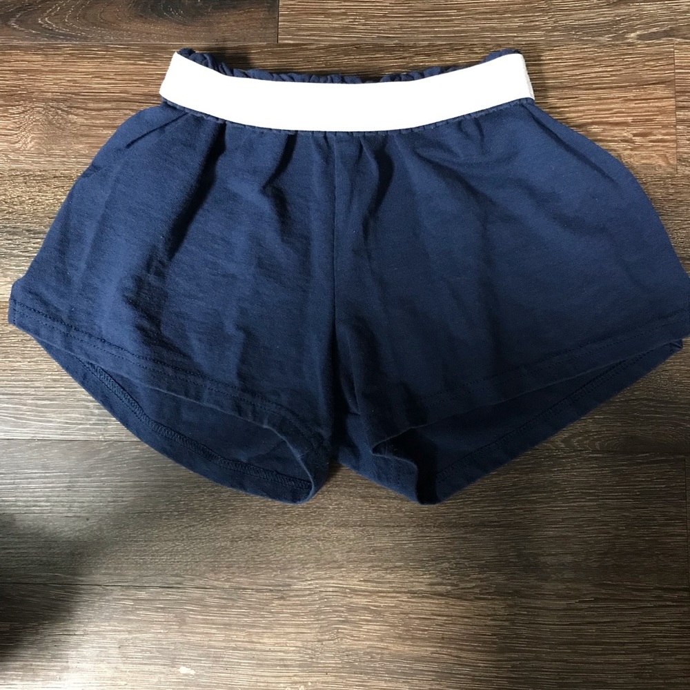 Soffe roll down cotton shorts blue medium